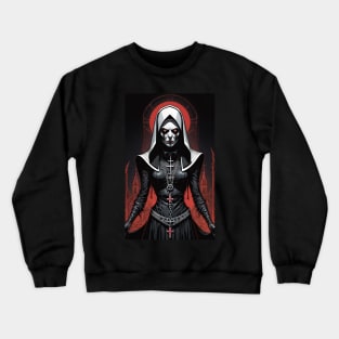 Wicked Evil Nun Crewneck Sweatshirt